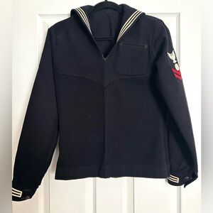 Vintage USS Hunt Naval Sailor Top Wool